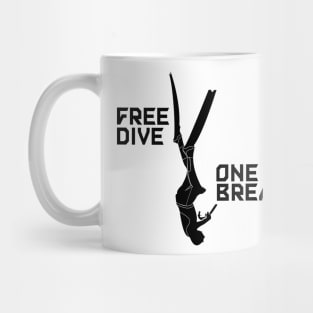 freedive one breath Mug